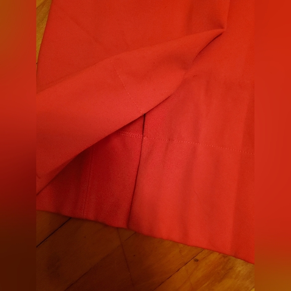 NWOT Aritzia Babaton Miguel red/orange fitted dress. Women size 6 - Picture 9 of 11